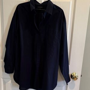 Banana Republic Navy Button Down Shirt